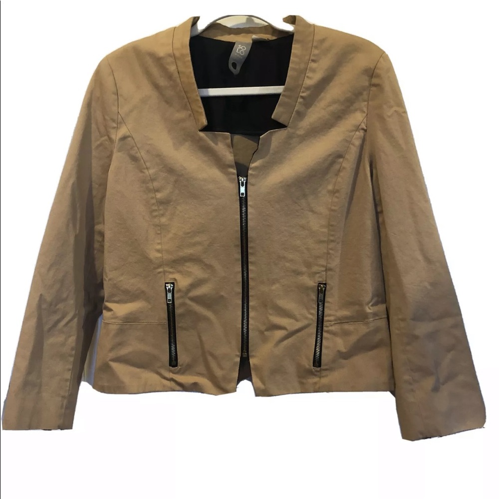 SOLO Moda Tan Womens Blazer Size 12
